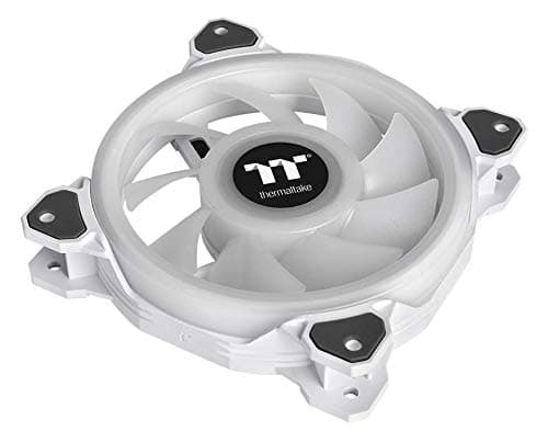 Thermaltake Riing Quad 14 RGB Radiator TT Premium Edition 140mm White RGB PWM 60.17 CFM 3-Pack image