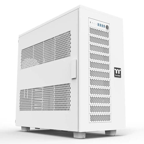 Thermaltake AX700 ATX Full Tower White Mesh Side Panel, USB 3.2 Gen 2 Type-C, USB 3.2 Gen 1 Type-A image
