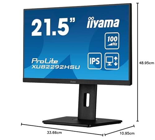 iiyama XUB2292HSU-B6 21.5" 1080p 100Hz IPS Monitor image