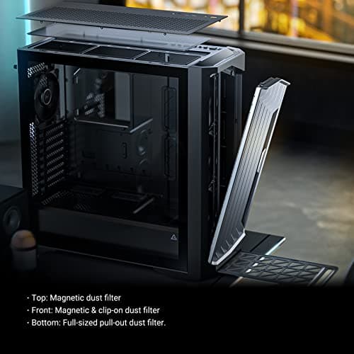 Antec Performance 1 FT ATX Full Tower Black Tempered Glass Side Panel image