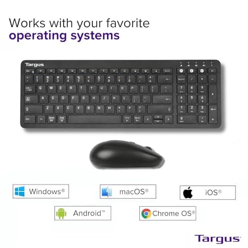 Targus AKM619AMUS Bluetooth Slim Keyboard With Optical Mouse image
