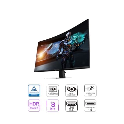 Gigabyte GS32QC SA 31.5" 1440p 170Hz Curved Monitor image