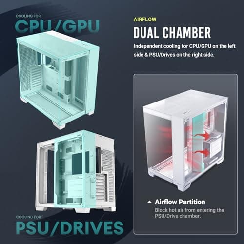 Antec C8 ATX Full Tower White with Tempered Glass Side Panel and USB 3.2 Gen 2 Type-C, USB 3.2 Gen 1 Type-A image