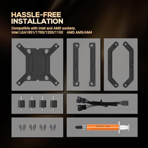 ID-COOLING FROZN A410 GDL 78 CFM Air 152mm Black / Gold image