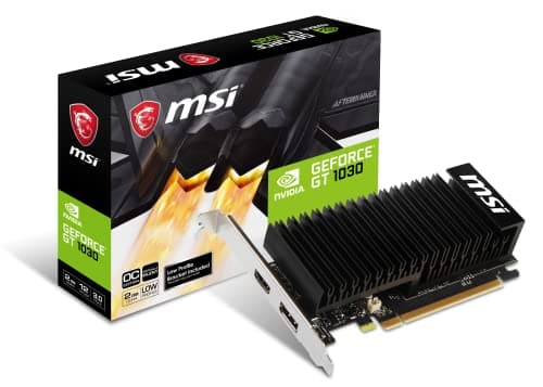 MSI GeForce GT 1030 DDR4 GT 1030 2GHD4 LP OC Black 2GB DDR4 image