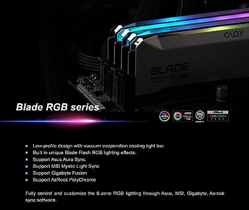 OLOy Blade RGB Black DDR4-3600 CL18 32GB (2x16GB) image