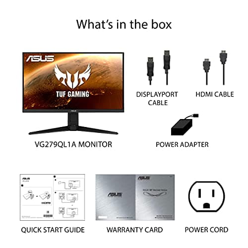 Asus TUF GAMING VG279QL1A 27" 1080p 165Hz IPS Monitor image