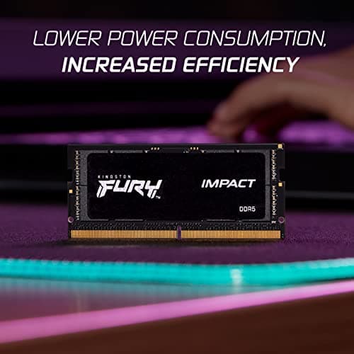 Kingston FURY Impact Black DDR5 SODIMM-6000 CL38 16GB (1x16GB) image