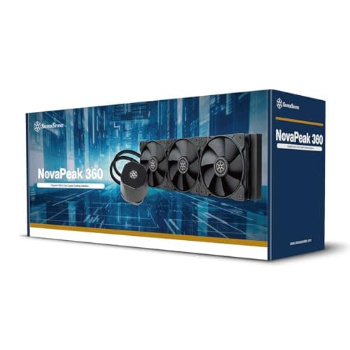 Silverstone NovaPeak 360 Water 360mm 69.8 CFM Black image