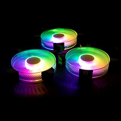 In Win Saturn ASN120 120mm White / Black PWM Addressable RGB 77.17 CFM 3-Pack image