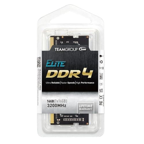 TEAMGROUP Elite Black SODIMM DDR4-3200 CL22 16GB (1x16GB) image