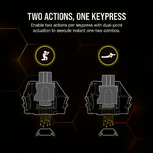 Corsair K70 MAX RGB MGX Steel Grey US Wired Gaming Keyboard image