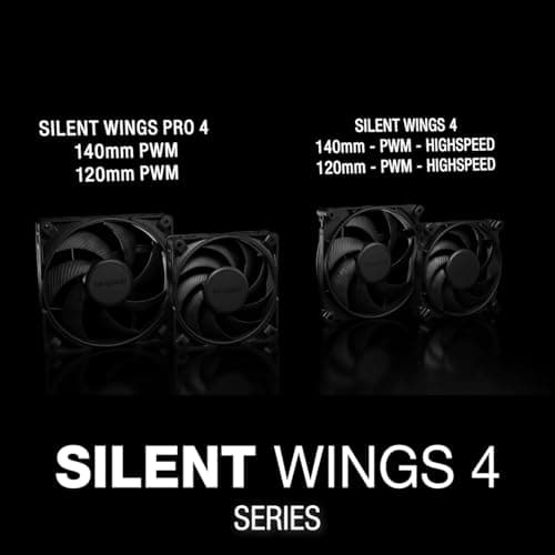 be quiet! Silent Wings Pro 4 140mm Black PWM CaseFan image