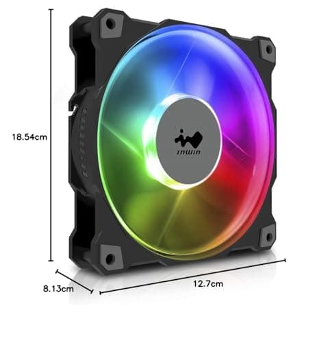 In Win Jupiter AJ120 120mm Black PWM Addressable RGB 70.32 CFM 3-Pack image