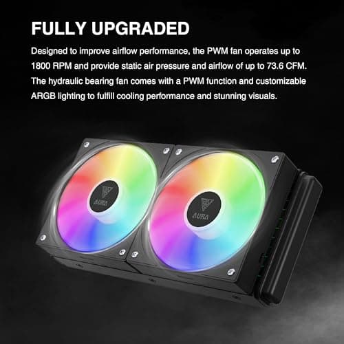 GAMDIAS AURA GL240 V2 Water 240mm 73.6 CFM image