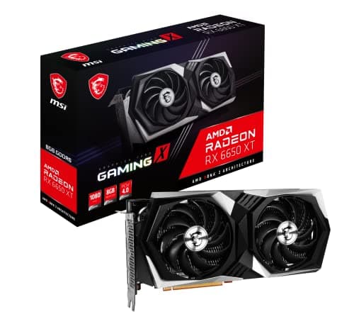 MSI Gaming X Radeon RX 6650 XT 8GB GDDR6 Silver / Black image