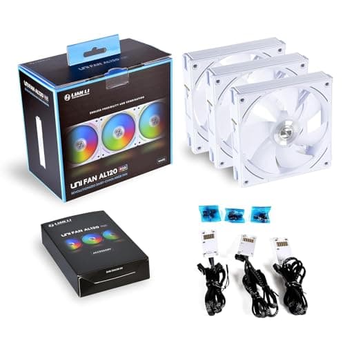 Lian Li UNI FAN AL120 120mm White RGB PWM 3-Pack main image