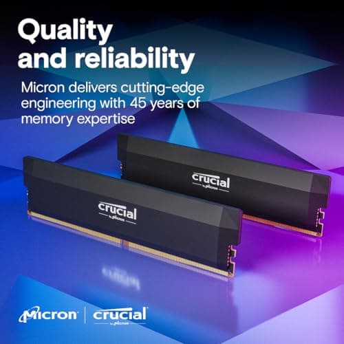 Crucial Pro 32GB (2x16GB) DDR5 6400 CL38 Black image