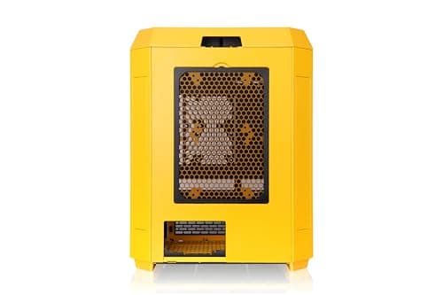 Thermaltake The Tower 600 ATX Mid Tower Yellow with Tempered Glass Side Panel and USB 3.2 Gen 2 Type-C, USB 3.2 Gen 1 Type-A image