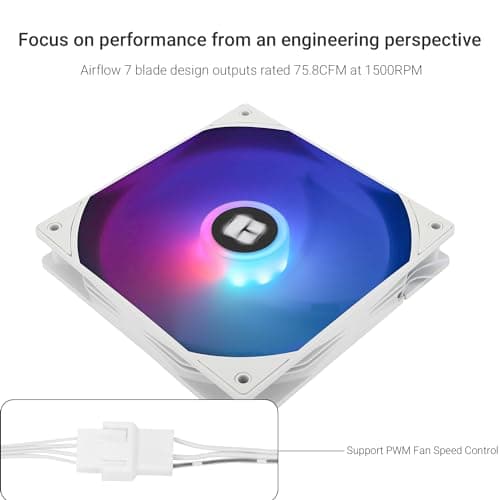 Thermalright TL-C14CW-S 140mm White PWM Addressable RGB 75.8 CFM image
