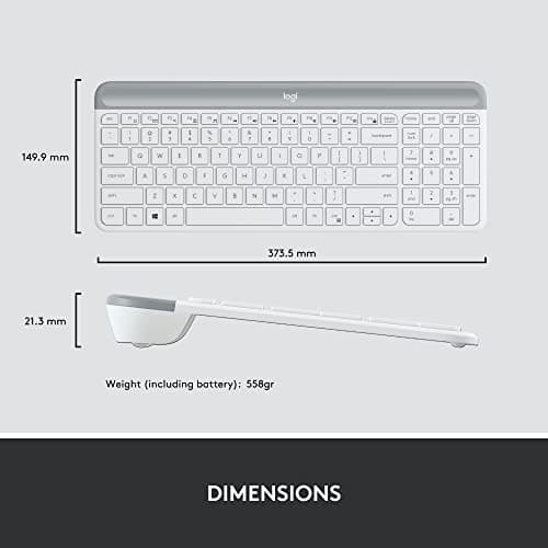 Logitech MK470 Wireless/Wired Slim Keyboard with Optical Mouse image