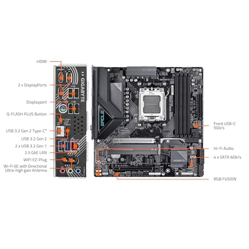 Gigabyte B850M EAGLE WIFI6E AM5 DDR5 Micro ATX image