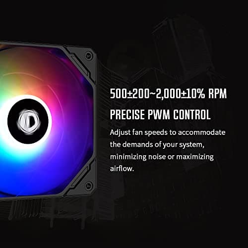 ID-COOLING NO-12015-XT 120mm Gray/Black PWM ARGB image