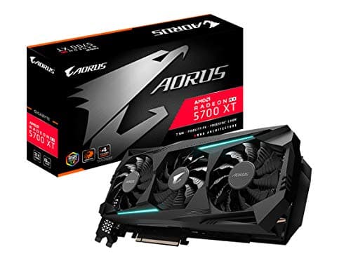 GIGABYTE AORUS Radeon RX 5700 XT 8G Graphics Card, PCIe 4.0, 8GB 256-Bit GDDR6, GV-R57XTAORUS-8GD Video Card main image