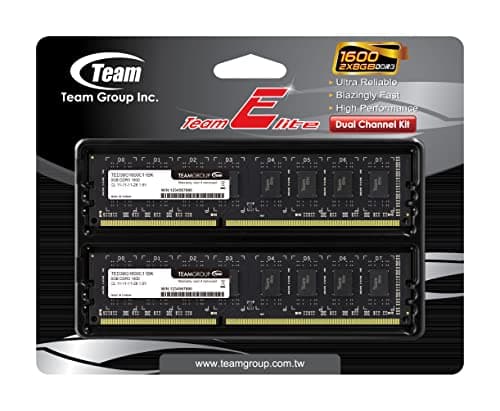 TEAMGROUP Elite Black DDR3-1600 CL11 16GB (2x8GB) image
