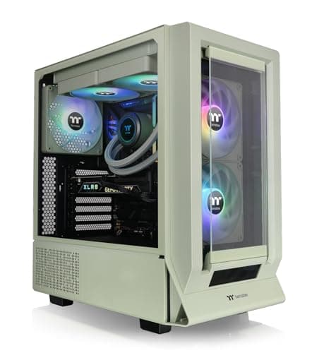 Thermaltake Ceres 350 MX ATX Mid Tower Green with Tempered Glass Side Panel and USB 3.2 Gen 2 Type-C, USB 3.2 Gen 1 Type-A image