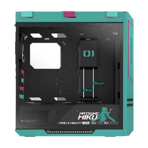 ASUS ROG Strix Helios II Hatsune Miku Edition EATX mid-Tower Gaming PC case image