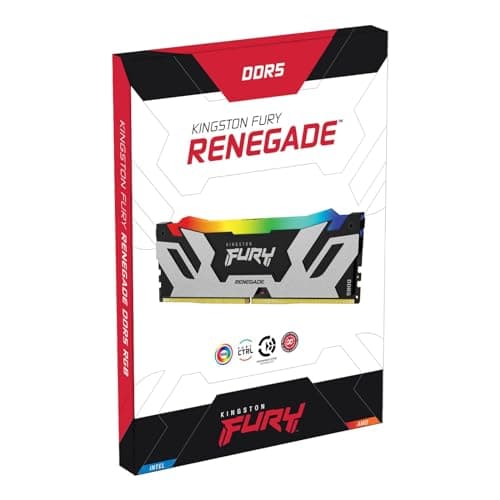 Kingston Fury Renegade RGB Silver / Black DDR5-7200 CL38 32GB (2x16GB) image
