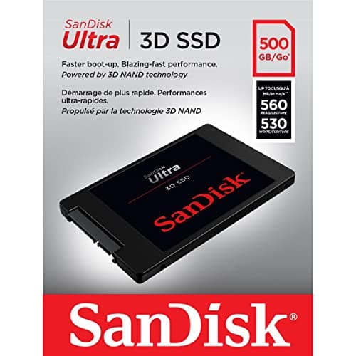 SanDisk Ultra 3D 500GB SSD 2.5" SATA image