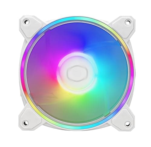Cooler Master SickleFlow 120 120mm White Addressable RGB PWM 62 CFM 3 In 1 3-Pack image