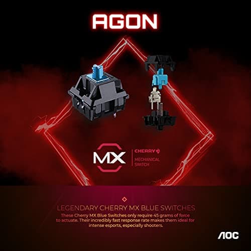 AOC AGK700 RGB Wired Cherry MX Red Gaming Keyboard image