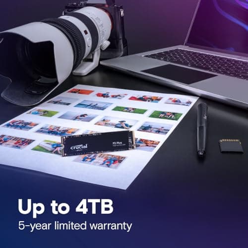 Crucial P3 Plus 1TB SSD M.2-2280 PCIe 4.0 x4 NVMe image