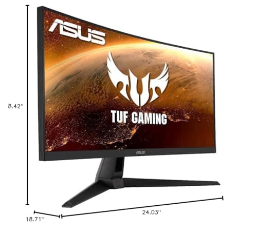 Asus TUF Gaming VG27VH1BR 27" 1080p 165Hz VA Curved Monitor image