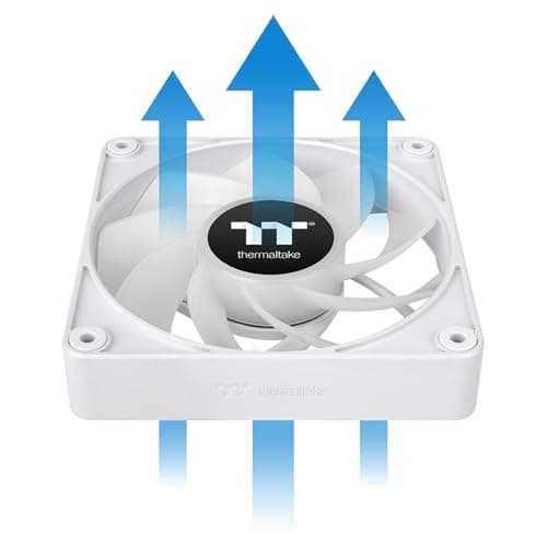 Thermaltake CT120 EX 120mm White Reverse ARGB Sync PWM 65.82 CFM 3-Pack image