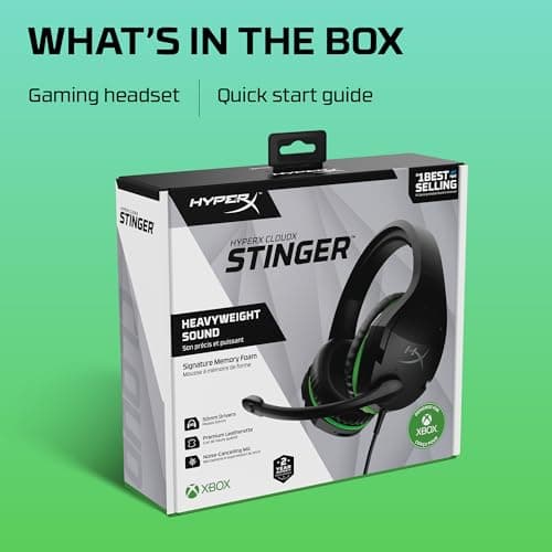 HP HyperX CloudX Stinger Core Xbox Closed Gaming Headset image