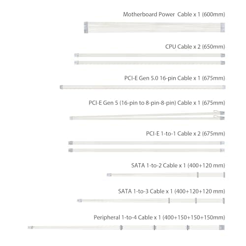 Asus TUF Gaming 1000G White 1000W Fully Modular 80+ Gold image