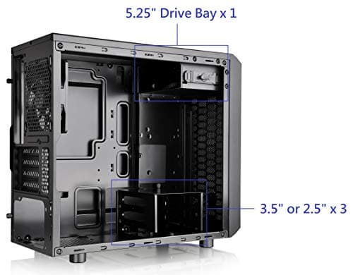 Thermaltake Versa H15 MicroATX Mid Tower Black image