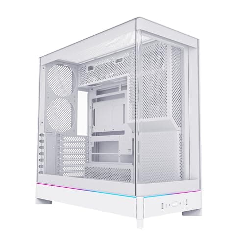 Montech HS02 ATX Mid Tower White with Tempered Glass Side Panel and USB 3.2 Gen 2 Type-C, USB 3.2 Gen 1 Type-A main image