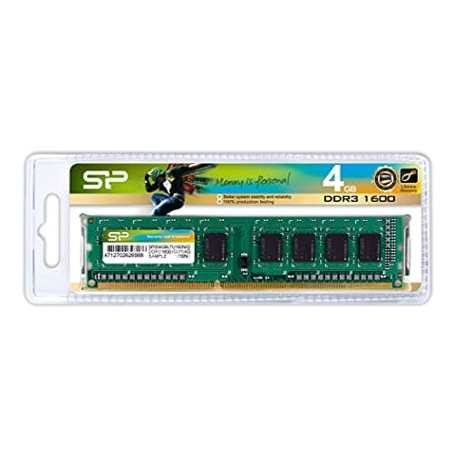 Silicon Power SP004GBLTU160N02 Black / Green DDR3-1600 CL11 4GB (1x4GB) image