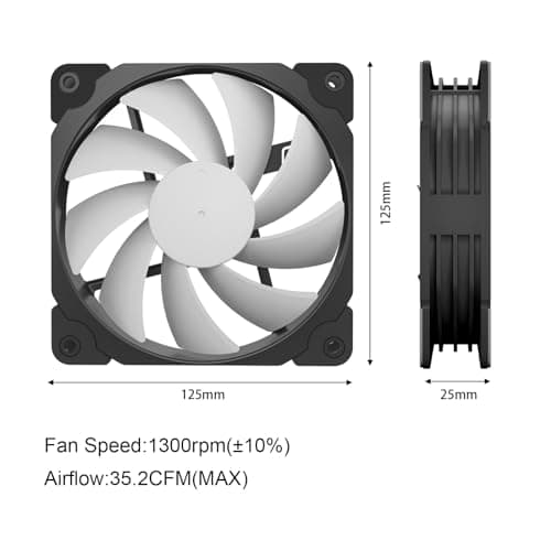 Vetroo ARGB120 120mm Black PWM ARGB image