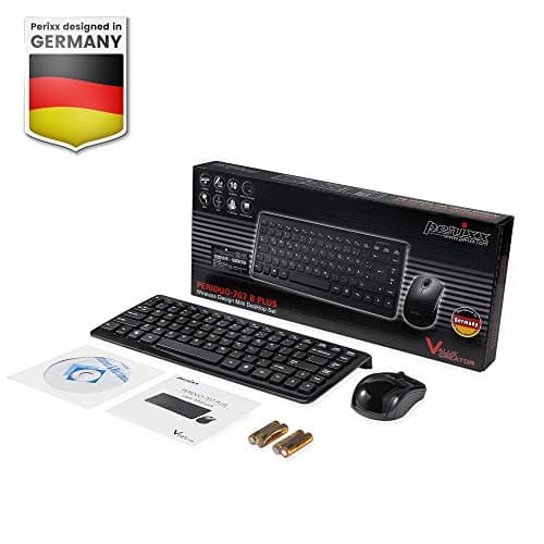 Perixx PERIDUO-707B PLUS Wireless Standard Keyboard With Optical Mouse image