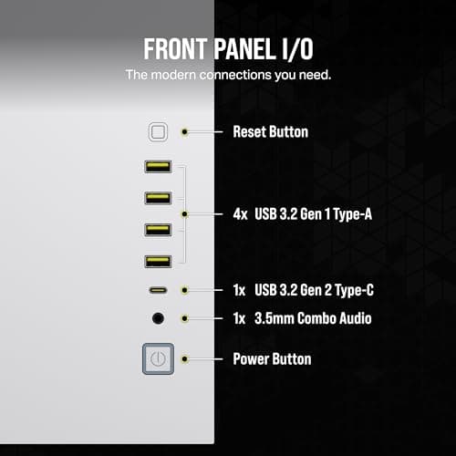Corsair iCUE LINK 6500X RGB ATX Mid Tower White Tempered Glass image