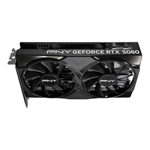 PNY Dual Fan GeForce RTX 5060 8GB GDDR7 Black image