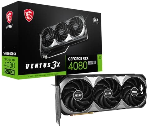 MSI GeForce RTX 4080 SUPER VENTUS 3X OC 16GB GDDR6X Black image