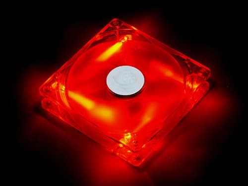 Silverstone FN 120mm Clear Red LED 58.47 CFM 1-Pack image