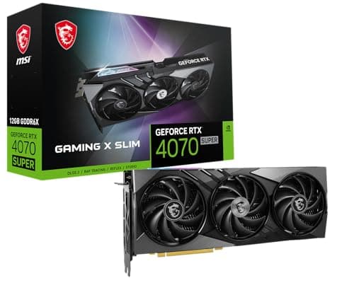 MSI GAMING X SLIM GeForce RTX 4070 SUPER 12GB GDDR6X Black main image